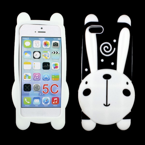 Wholesale iPhone 5C 3D Bunny Case (Black)